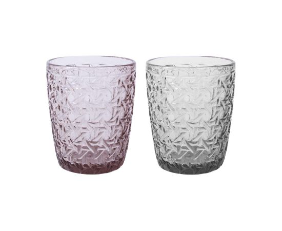 Drinking glass DIAMOND 250ml low, grey