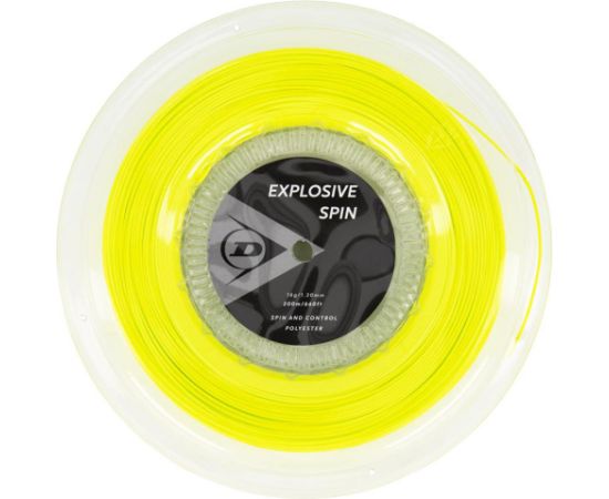 Tennis string Dunlop EXPLOSIVE SPIN 1.30mm 200m PE monofilament hexagonal yellow Teniss