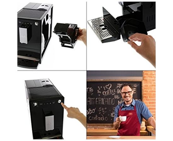 Melitta Caffeo Solo Coffee Machine with Pre-Brew function E950-101 Coffee maker type Fully Automatic, 1400 W, Black
