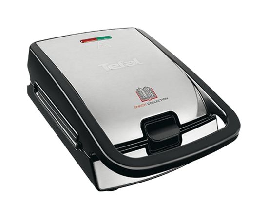 TEFAL SW852D12 Sandwich and Waffle Maker Inox/Black, 700 W, Number of plates 2,