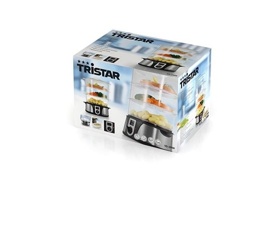 Tristar Food steamer  VS-3908 Silver/  , (3 x 4) 12  L