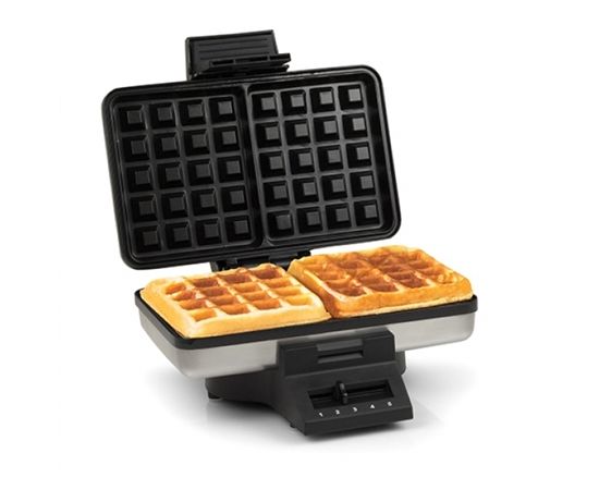 Waffle maker Tristar WF-2141 Stainless steel/Black, 1000 W, Belgium, Number of waffles 2