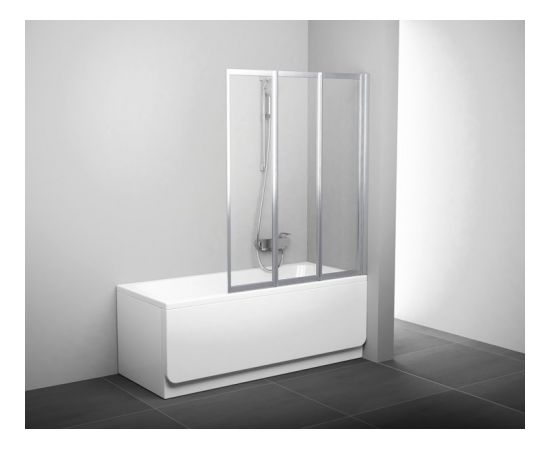 Ravak VS3 130 satin+glass Grape Bath screen