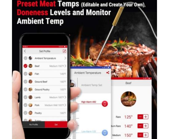 Digitālais pārtikas termometrs ThermoPro TP25 Grilu piederumi