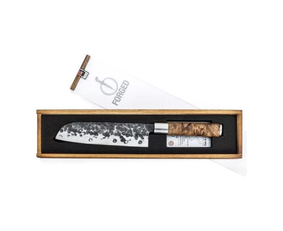 Forged Kalts VG10 nazis Santoku 18 cm Naži