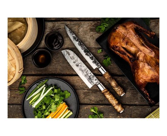 Forged Kalts VG10 nazis Santoku 18 cm Naži