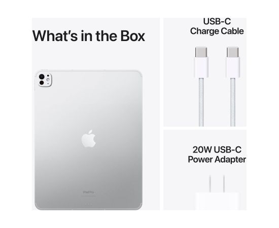 Apple iPad Pro Tablet PC  13'', M4, Wi-Fi, 512GB, OLED, Silver Planšetdatori