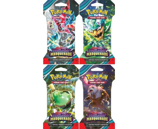 Pokemon Karty Twilight Masquerade Sleeved Booster Galda spēles