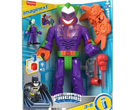 Mattel Imaginext: DC Super Friends - The Joker Insider  Laff Bot (HKN47) Куклы и аксессуары