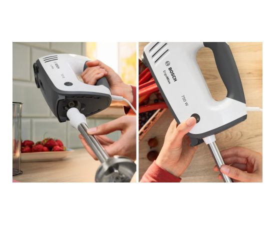Bosch MFQ37470 Hand mixer 750W Black, White