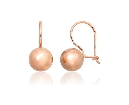 Zelta auskari ar āķīšiem #1201500(Au-R), Sarkanais Zelts 585°, 1.02 gr.