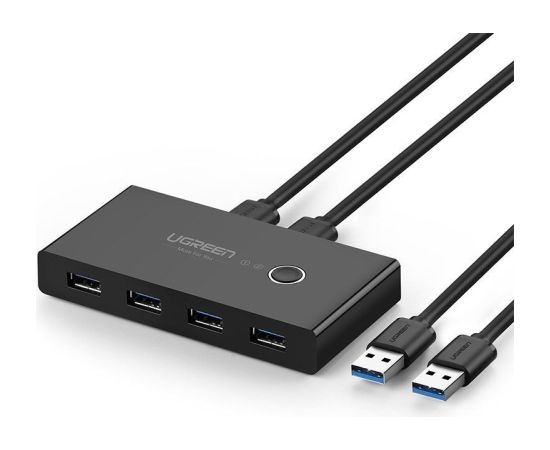 Ugreen   Ugreen switch box HUB switch 4x USB 3.2 Gen 1 USB splitter for two computers black (US216 30768) Telefonu lādētāji 220v