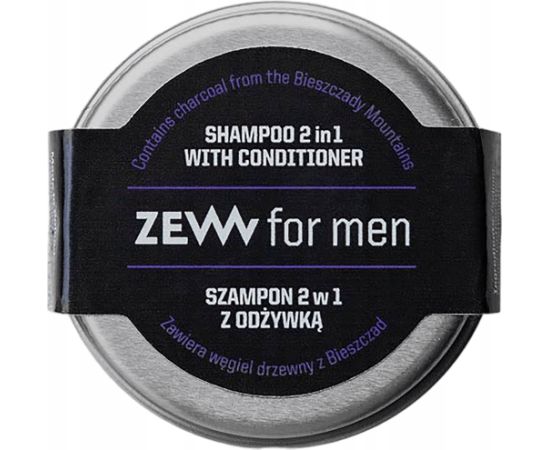 ZEW FOR MEN_Szampon 2w1 z odżywką z węglem drzewnym z Bieszczad 15ml Šampūni