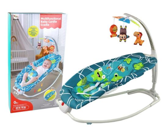 Детское кресло-качалка LeanToys Bouncer Rocker 2in1