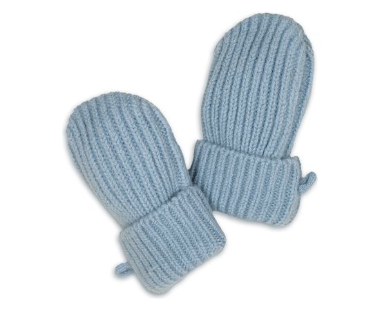 Lodger Mittens Merino vilnas bērnu cimdiņi, Blue Fogg, 0-12m - MTM 110_0-12