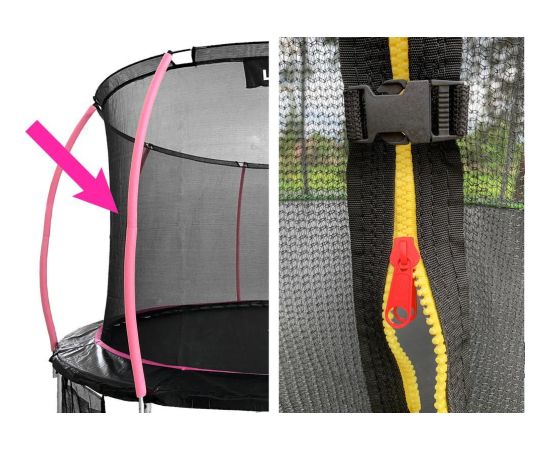 Lean Sport Siatka Wewnętrzna do Trampoliny Sport Max 10ft Różowa Батуты и аксессуары