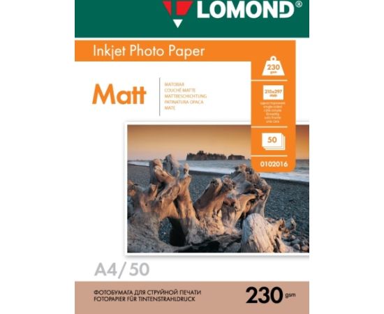 Lomond Photo Inkjet Paper Matte 230 g/m2 A4, 50 sheets Бумага для принтеров