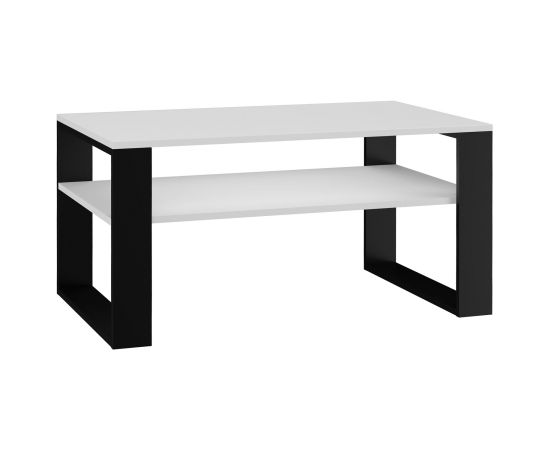Top E Shop Topeshop MODERN 1P BIEL CZ kafijas/sānu/žurnālgaldiņš, taisnstūra forma, 2 kājas