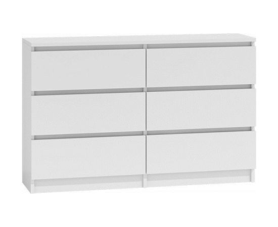 Top E Shop Topeshop M6 120 kumode BIEL 2X3, baltā krāsā