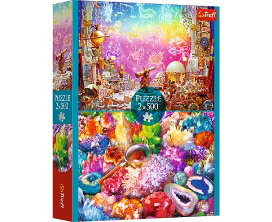 TREFL Набор пазлов Cosmos and crystals, 2x500 шт.