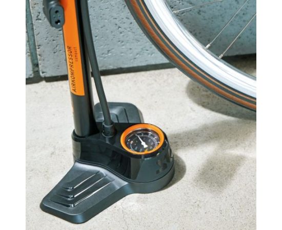 SKS Airkompressor Compact 10.0 / Melna / Oranža  Велосипедные насосы