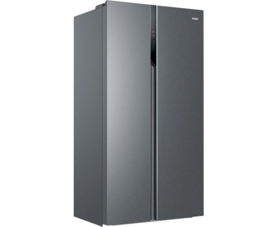 Haier SBS 90 Serie 3 HSR3918ENPG side-by-side refrigerator Freestanding 528 L E Silver Холодильники