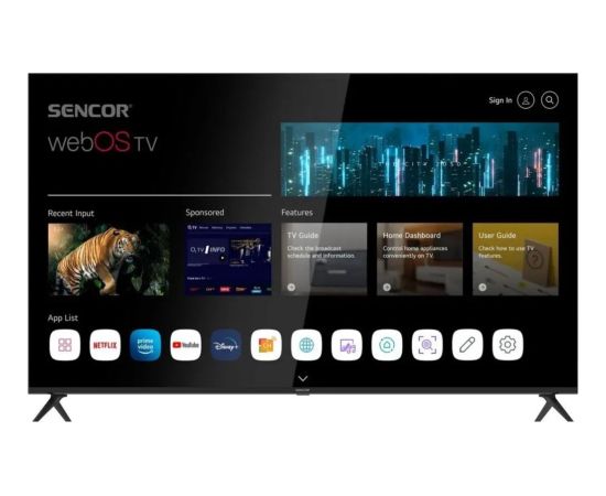 Телевизор Sencor 65US802TCSB LED 65'' 4K Ultra HD WebOS