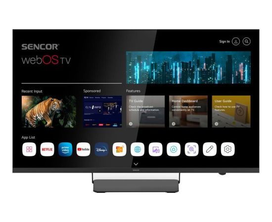 Televizors Sencor SLE 43US850TCSB LED 43'' 4K Ultra HD WebOS