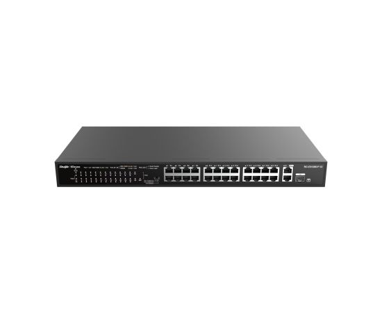 Ruijie RG-ES126S-P V2 ~ PoE Komutators 24FE(PoE)+2GE(Uplink)(PoE 370W)