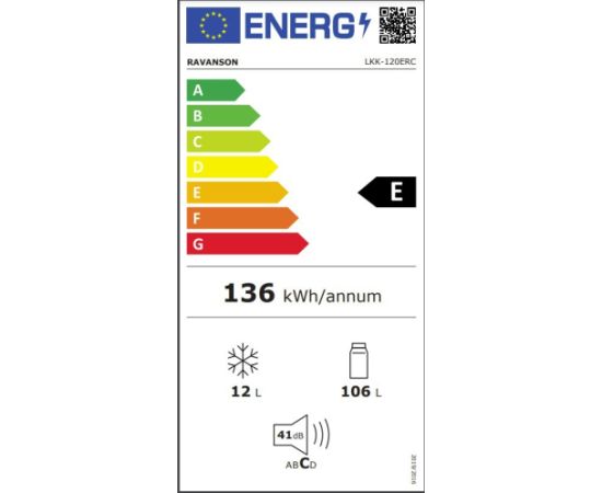 Ravanson LKK120RC Cream Ledusskapis 90cm Krēma krāsa