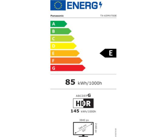 TV Set PANASONIC 65" 4K Smart 3840x2160 Wireless LAN Bluetooth Google TV TX-65MX700E Televizori