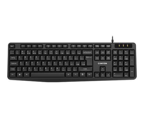 CANYON keyboard KB-1 EN/RU Wired Black