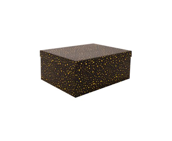 Box DIANA-10, with a lid 19x13xH8cm, black/gold