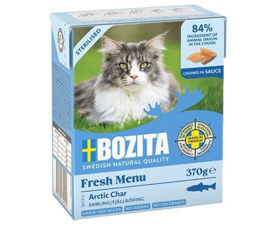 BOZITA Fresh Menu Sterilised Arctic char - wet cat food - 370g