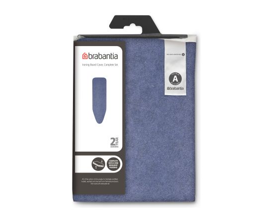 BRABANTIA gludināmā dēļa pārvalks, 110x30 cm, Denim Blue (A) 8 mm filcis - 130526 Гладильная доска