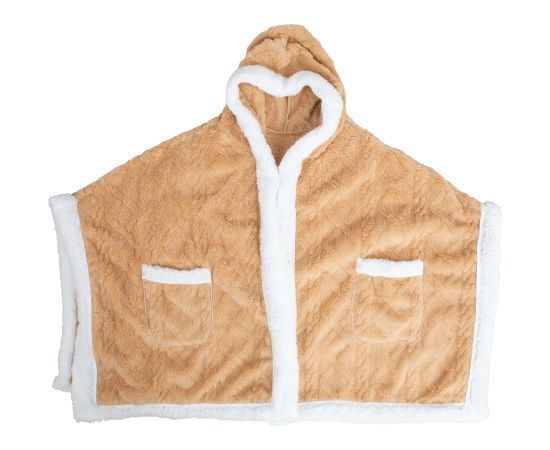 Plaid with hood MONNA beige