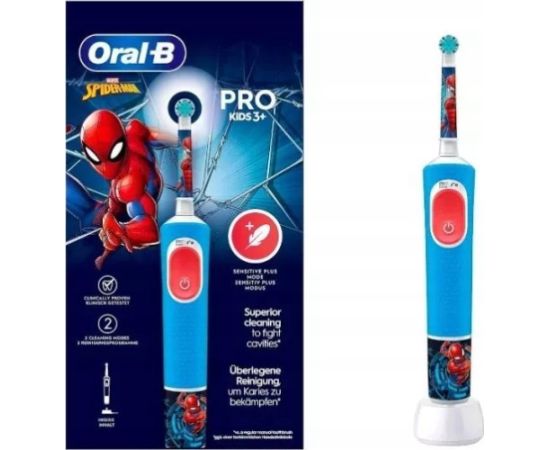 Szczoteczka Braun Braun Oral-B Vitality Pro 103 Kids Mix Frozen/Spiderman, Electric Toothbrush Uzgaļi elektriskajām zobu birstēm
