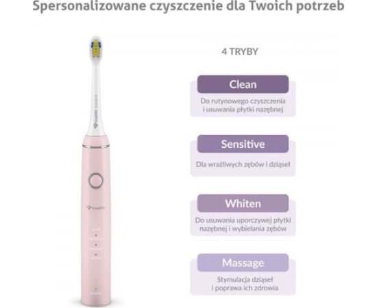 Szczoteczka TrueLife TrueLife SonicBrush Compact Pink Насадки для электрических зубных щеток