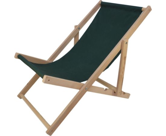 Enero LEŻAK DREWNIANY CLASSIC ZIELONY Guļamkrēsli un sauļošanās krēsli