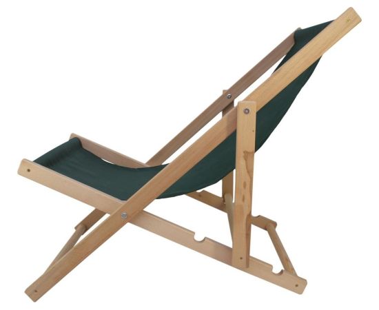 Enero LEŻAK DREWNIANY CLASSIC ZIELONY Guļamkrēsli un sauļošanās krēsli