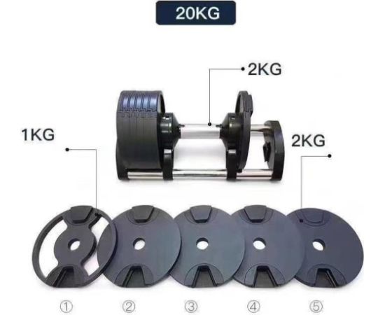 Master Spin regulējamā hantle 20 kg