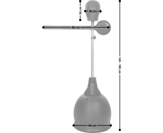 Ātruma bumbas ar šūpoles roku inSPORTline Hadamir Boksa inventārs