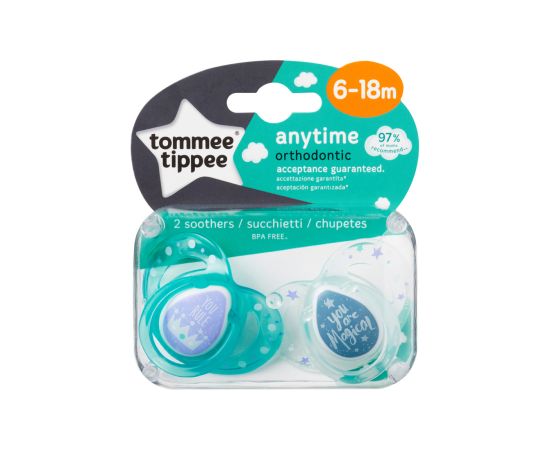 Tommee Tippee soother silicone 2pcs 6-18m Anytime 43354499