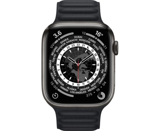 Apple Watch Series 6 44mm Titanium GPS+Cellular - Space Black (Atjaunināts, stāvoklis Ļoti labi)
