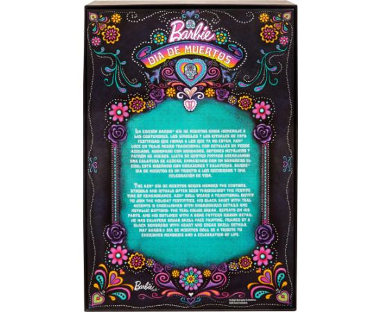 Lalka Barbie Mattel Dia de Muertos Ken Lalka kolekcjonerska HRM73