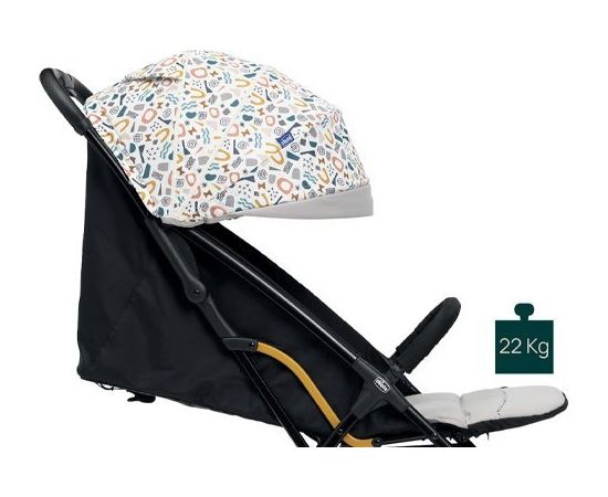 Bērnu rati Chicco GLEE UNEVEN BLACK