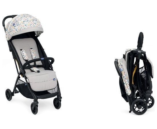 Bērnu rati Chicco GLEE UNEVEN BLACK