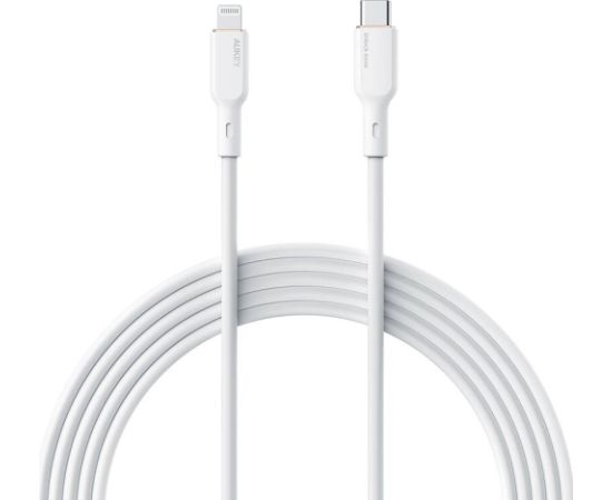 USB-C to Lightning Cable Aukey CB-SCL1, 27W, 1m (white)
