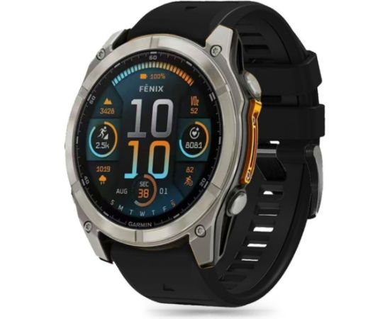 Tech-Protect ремешок для часов Silicone Garmin fenix 5X/5X Plus/6X/6X Pro/7X/8 51mm, черный