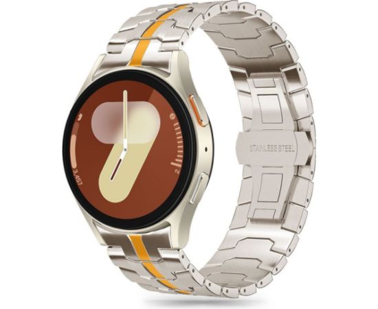 Tech-Protect ремешок для часов Stainless Samsung Galaxy Watch4/5/5 Pro/6/7/FE, titanium/orange